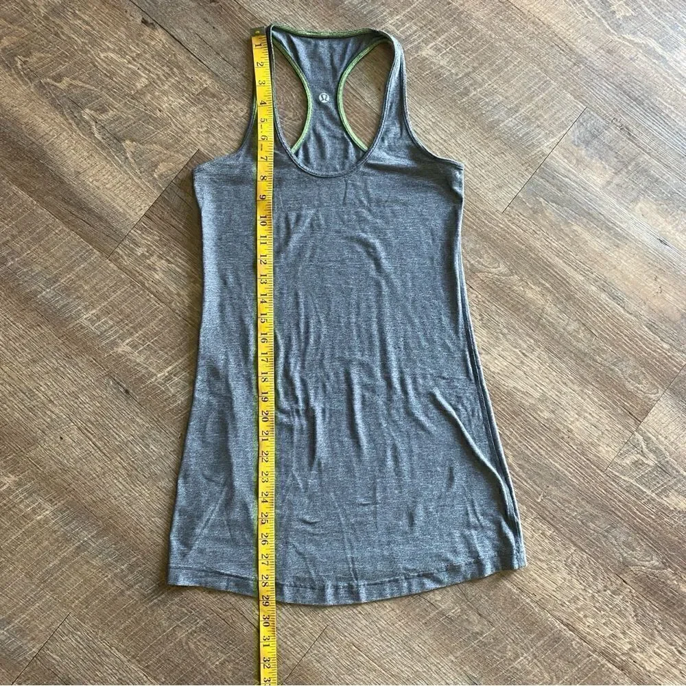 Lululemon Cool Racer Back Tank Top CRB Heather Gray 6